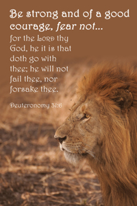 General Worship Bulletin: Good Courage (Package of 100): Deuteronomy 31:6 (Kjv)