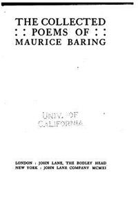 Collected Poems of Maurice Baring