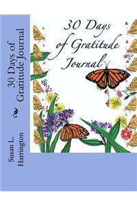 30 Days of Gratitude Journal