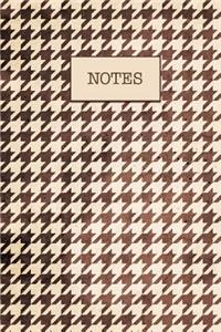 Journal Houndstooth Pattern Notes