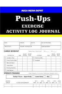 Push-Ups Exercise Activity Log Journal