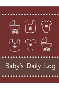 Baby's Daily Log Notebook Tracker for Newborn and Toddler