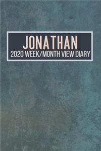 JONATHAN 2020 Week/Month View Diary