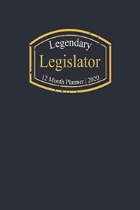 Legendary Legislator, 12 Month Planner 2020