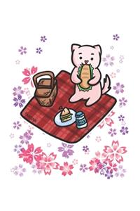Picnic Flower Cat Notebook