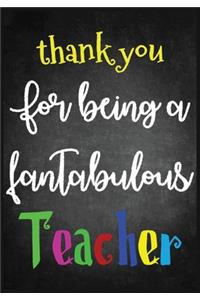 thank you for Teacher