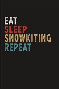 Eat Sleep Snowkiting Repeat Funny Sport Gift Idea