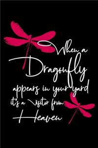 When a dragonfly appears in your yard it's a visitor from heaven