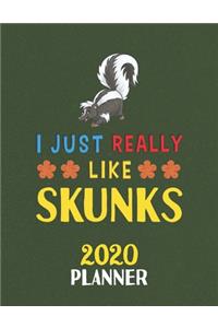 I Just Really Like Skunks 2020 Planner
