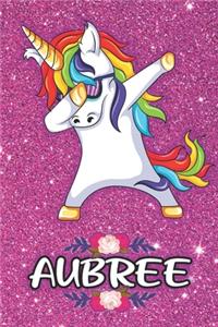 Aubree - Dabbing Unicorn Notebook