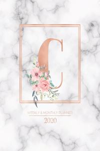 Weekly & Monthly Planner 2020 C