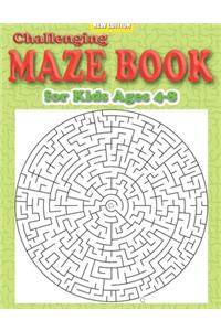 Challenging Maze Book for Kids Ages 4-8