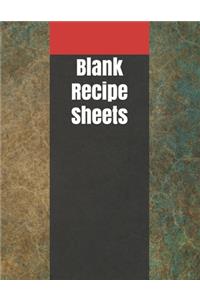 Blank Recipe Sheets
