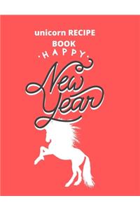 recipe book gift unicorn