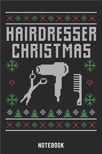 Hairdresser Christmas Notebook