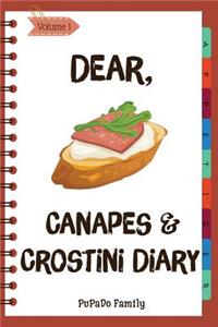 Dear, Canapes and Crostini Diary