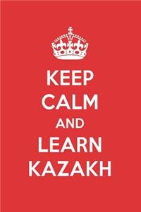 Keep Calm and Learn Kazakh: Kazakh Designer Notebook