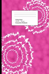 Pink Tie Dye Composition Notebook