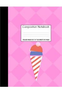 Composition Notebook College Ruled 8.5