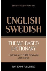 Theme-based dictionary British English-Swedish - 7000 words