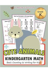 Cute Animals Kindergarten Math Grade K