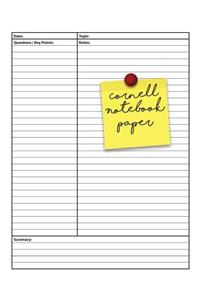 cornell notebook paper