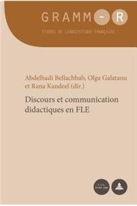 Discours Et Communication Didactiques En Fle