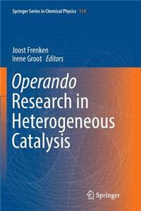 Operando Research in Heterogeneous Catalysis