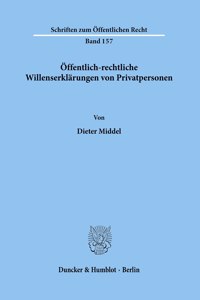 Offentlich-Rechtliche Willenserklarungen Von Privatpersonen