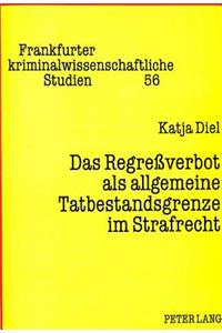 Das Regreßverbot ALS Allgemeine Tatbestandsgrenze Im Strafrecht