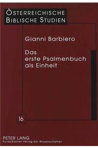 Das Erste Psalmenbuch ALS Einheit