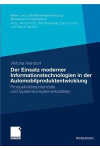 Der Einsatz moderner Informationstechnologien in der Automobilproduktentwicklung