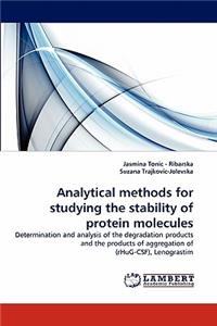 Analytical methods for studying the stability of protein molecules