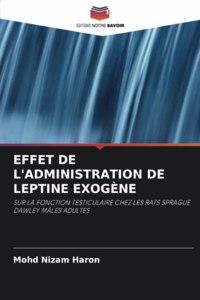 Effet de l'Administration de Leptine Exogène