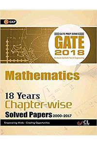 Gate 18 Years Chapter Wise Solved Papers Mathematics (2000-2017) 2018