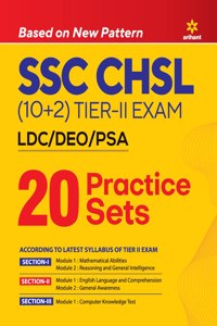 Arihant SSC CHSL (10+2) LDC/DEO/PSA Exam (Tier 2) 20 Practice Sets