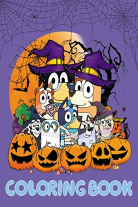 Bluey Halloween Coloring Book