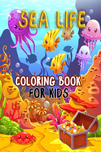 Sea life coloring book for kids