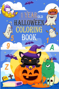 1 Year Old Halloween Coloring Book