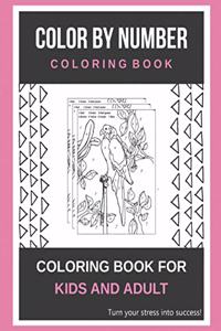 Color By Number Coloring Book