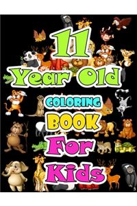 11 year old Animals Coloring Book for kids