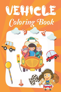 Vehicle Coloring Book