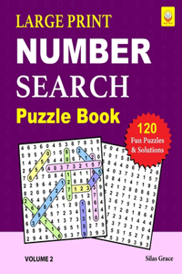 LARGE PRINT NUMBER SEARCH Puzzle Book