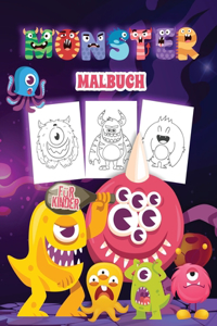 Monster Malbuch für Kinder