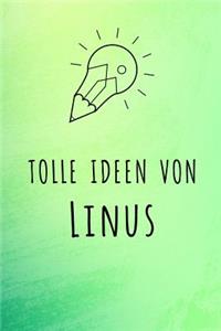 Tolle Ideen von Linus: Liniertes Notizbuch für deinen Vornamen