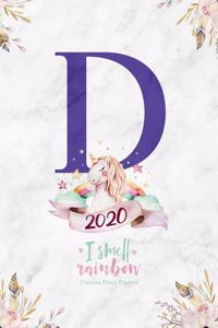 2020 Unicorn Diary Planner I Smell Rainbow