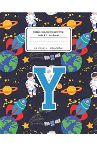 Primary Composition Notebook Grades K-2 Story Journal Y