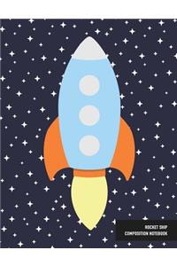 Rocket Ship Composition Notebook