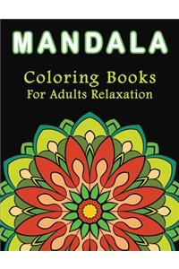 Mandala Coloring Books for Adults Relaxation