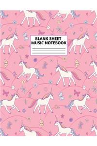 Blank Sheet Music Notebook